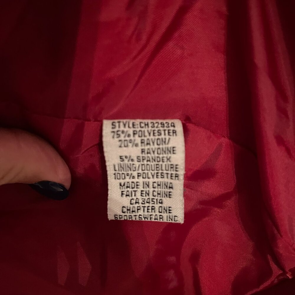 Red Blazer Jacket size L - Picture 5 of 6